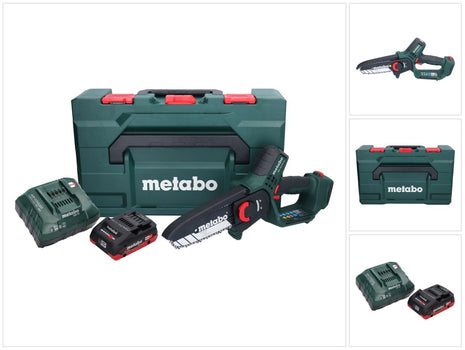 Metabo MS 18 LTX 15 Akku Gehölzsäge 18 V 15 cm 5 m/s + 1x Akku 4,0 Ah + Ladegerät + metaBOX