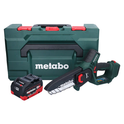 Metabo MS 18 LTX 15 podadora sin cable 18 V 15 cm 5 m/s + 1x batería recargable 5,5 Ah + metaBOX - sin cargador