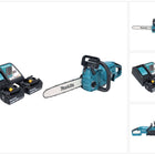 Makita DUC 357 RT2X2 Akku Kettensäge 18 V 35 cm 7,7 m/s Brushless + 2x Akku 5,0 Ah + Ladegerät