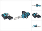 Makita DUC 357 RGX2 Trononneuse d'elagage sans fil 18 V 35 cm 7,7 m/s Brushless + 1x batterie 6,0 Ah + kit chargeur