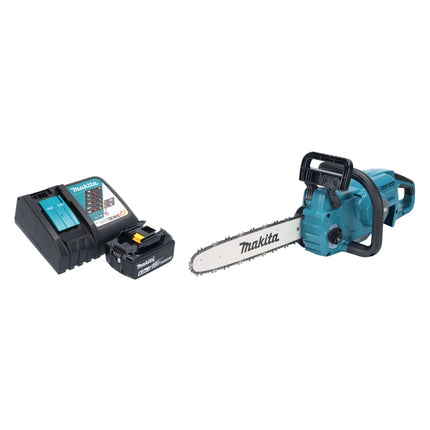 Makita DUC 357 RGX2 Cordless chainsaw 18 V 35 cm 7.7 m/s Brushless + 1x battery 6.0 Ah + charger