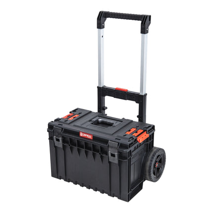 Qbrick System ONE Cart 2.0 Trolley 641 x 485 x 660 mm 52 l IP66 100 kg load capacity stackable with double telescopic aluminium handle