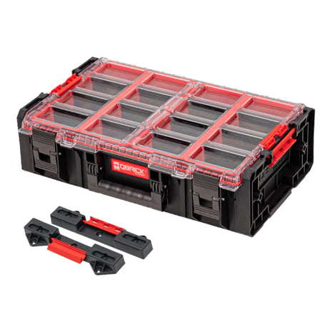 Qbrick System ONE Organizer 2XL 2.0 + Adaptador Qbrick System ONE Connect apilable 582 x 387 x 172 mm 19,5 l IP66 con 4 inserciones y 12 divisores