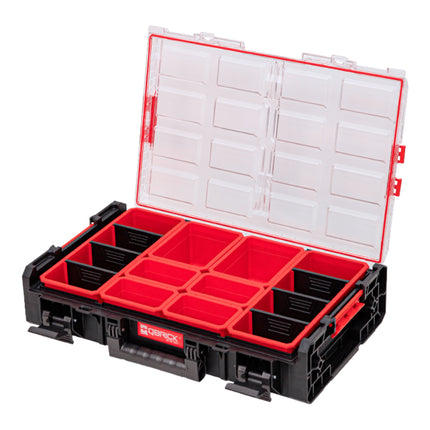 Qbrick System ONE Organizador XL 2.0 apilable 582 x 387 x 131 mm 13,5 l IP66 con 6 encastres y 6 separadores