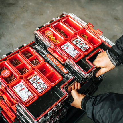 Qbrick System ONE Organizer M sztaplowany 365 x 265 x 77 mm 2,5 l IP 66 z 5 wkładami