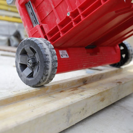 Qbrick System ONE Plate-forme de transport RED ULTRA HD Rouleaux de transport Plateau roulant 745 x 510 x 180 mm