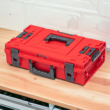 Qbrick System ONE 200 2.0 Vario RED ULTRA HD Custom tool case modular organiser 585 x 385 x 190 mm 15.4 l stackable IP66