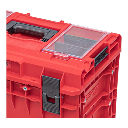 Qbrick System ONE 450 2.0 PROFI RED ULTRA HD Custom Mallette à outils modulaire organisateur 585 x 385 x 420 mm 52 l empilable IP66