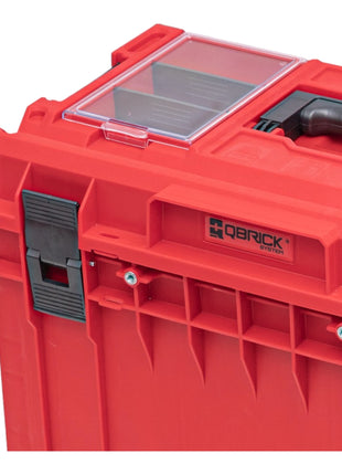 Qbrick System ONE 450 2.0 PROFI RED ULTRA HD Maleta de herramientas personalizada organizador modular 585 x 385 x 420 mm 52 l apilable IP66