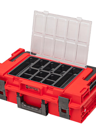 Qbrick System ONE 200 2.0 Expert RED ULTRA HD Maleta de herramientas personalizada organizador modular 585 x 385 x 190 mm 15,4 l apilable IP66