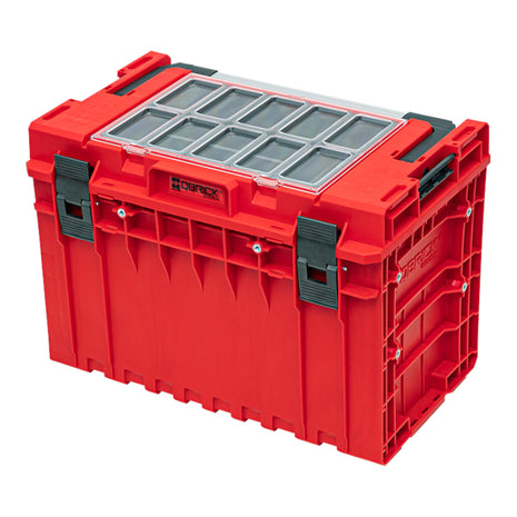 Qbrick System ONE 450 2.0 Expert RED ULTRA HD Custom Werkzeugkoffer modularer Organizer 585 x 385 x 420 mm 52 l stapelbar IP66