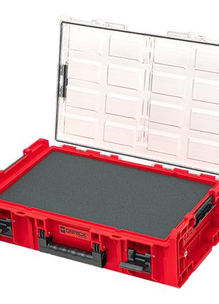 Qbrick System ONE Organizer 2XL 2.0 MFI RED ULTRA HD empilable 582 x 387 x 131 mm 13,5 l IP66 avec insert en mousse