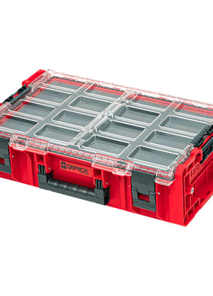 Qbrick System ONE Organizer 2XL 2.0 MFI RED ULTRA HD empilable 582 x 387 x 131 mm 13,5 l IP66 avec insert en mousse