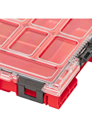 Qbrick System ONE Organizer L 2.0 RED ULTRA HD sztaplowany 531 x 379 x 77 mm 6 l IP66 z 10 wkładkami