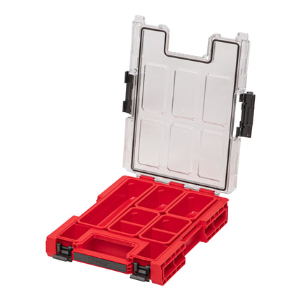 Qbrick System ONE Organizer M RED ULTRA HD Organizer 365 x 265 x 77 mm 2,5 l z możliwością sztaplowania IP66