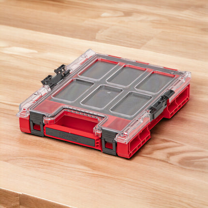 Qbrick System ONE Organiser M MFI RED ULTRA HD stackable 365 x 265 x 77 mm 2.5 l IP66 with foam insert