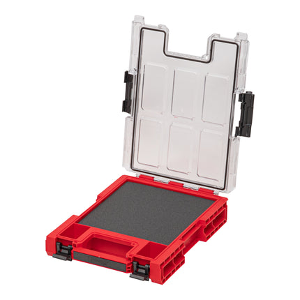 Qbrick System ONE Organiser M MFI RED ULTRA HD stackable 365 x 265 x 77 mm 2.5 l IP66 with foam insert