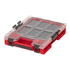 Qbrick System ONE Organizer M MFI RED ULTRA HD apilable 365 x 265 x 77 mm 2,5 l IP66 con inserto de espuma