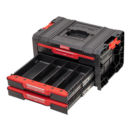 Qbrick System PRO Drawer 3 Toolbox 2.0 Basic sztaplowana 450 x 310 x 244 mm 3x 4,5 l IP54 z trzema szufladami 9 wkładów