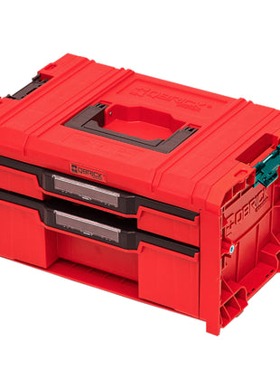 Qbrick System PRO Drawer 2 Toolbox 2.0 Expert RED ULTRA HD Maleta de herramientas 450 x 310 x 244 mm 14 l apilable IP54 con 2 cajones