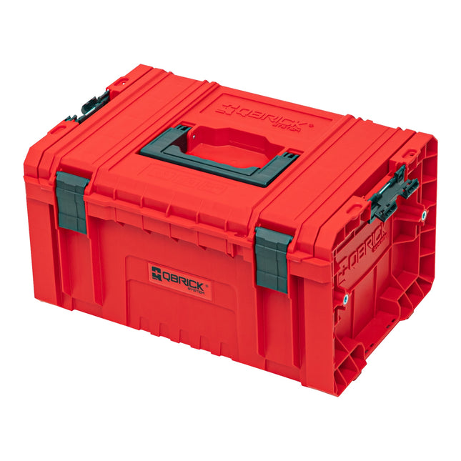 Qbrick System PRO Toolbox 2.0 RED ULTRA HD Maletín de herramientas a medida 450 x 260 x 240 mm 19 l apilable IP54 con 3 compartimentos y balda