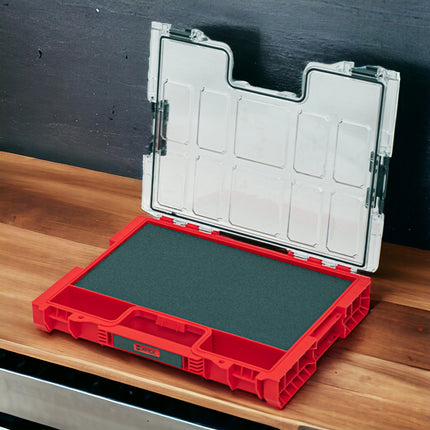 Qbrick System PRO 200 MFI RED ULTRA HD Organizer 452 x 358 x 79 mm 6 l sztaplowany IP54