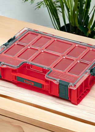 Qbrick System PRO Organizer 300 RED ULTRA HD sztaplowany 452 x 358 x 110 mm 9 l IP54 z 8 wkładkami