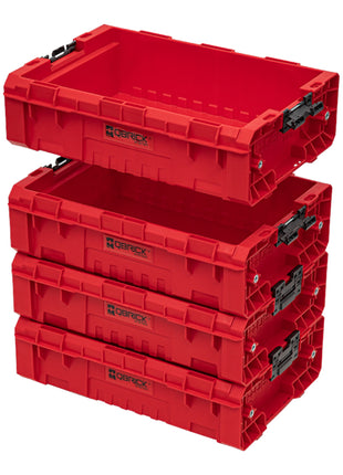 Qbrick System PRO Box 130 2.0 RED ULTRA HD Contenedor apilable personalizado 450 x 310 x 151 mm 9 l apilable