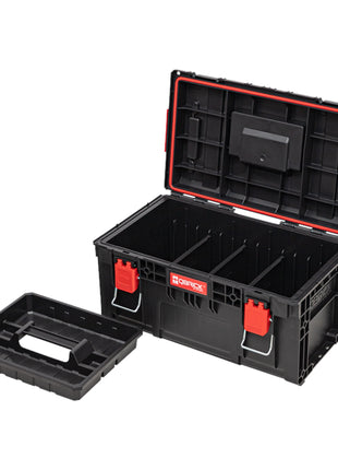 Qbrick System PRIME Toolbox 250 Vario empilable 535 x 327 x 271 mm 28l IP66 avec 3 séparateurs