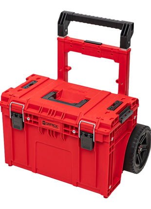 Qbrick System PRIME Cart RED ULTRA HD Custom apilable 590 x 425 x 660 mm 37 l IP66 Capacidad de carga 100 kg con doble mango telescópico fabricado en aluminio