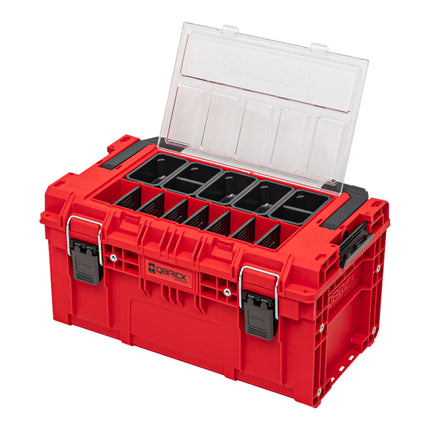 Qbrick System PRIME Toolbox 250 Expert RED ULTRA HD Custom avec organiseur empilable 535 x 327 x 277 mm 26 l IP66 avec 5 inlays et 10 séparateurs