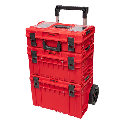 Qbrick System ONE Cart Profi Set 2.0 RED ULTRA HD Custom + ONE 350 Profi 2.0 RED ULTRA HD Custom + ONE 200 Profi 2.0 RED ULTRA HD Custom empilable IP66