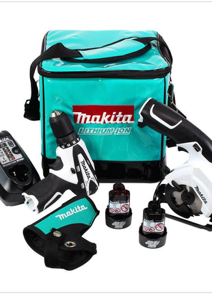 Makita DK 1454 W Akku Combo Kit Bohrschrauber DF330D + Handkreissäge HS300D + 2x Akku + Ladegerät - Toolbrothers