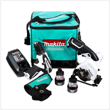 Makita DK 1454 W Akku Combo Kit Bohrschrauber DF330D + Handkreissäge HS300D + 2x Akku + Ladegerät - Toolbrothers