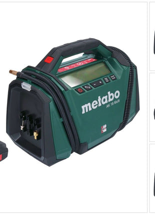 Metabo AK 18 Compresor multibatería 18 V 11 bar + 1x batería 2,0 Ah - sin cargador