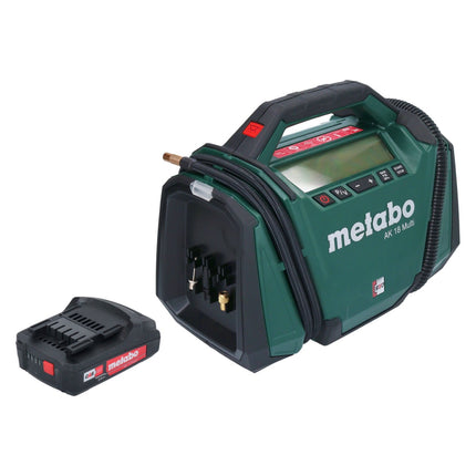 Kompresor akumulatorowy Metabo AK 18 Multi 18 V 11 bar + 1x akumulator 2,0 Ah - bez ładowarki