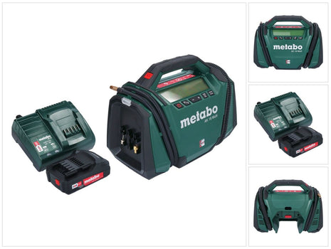 Metabo AK 18 Multi Akku Kompressor 18 V 11 bar + 1x Akku 2,0 Ah + Ladegerät