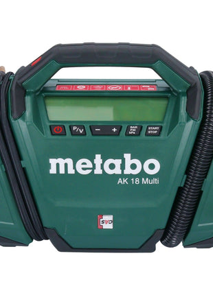 Metabo AK 18 Compresseur à batterie multiple 18 V 11 bar + 1x batterie 4,0 Ah + chargeur