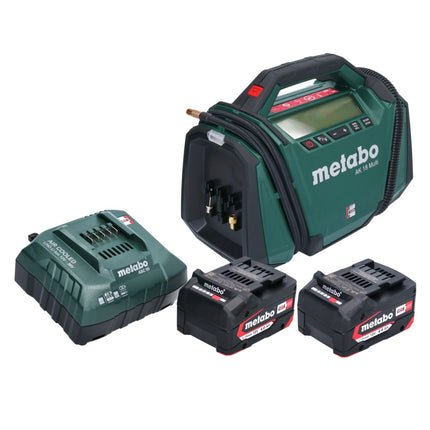 Metabo AK 18 Multi compresseur sans fil 18 V 11 bar + 2x batterie 4,0 Ah + chargeur