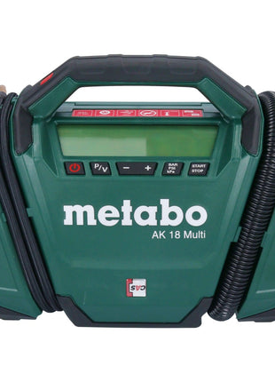 Kompresor akumulatorowy Metabo AK 18 Multi 18 V 11 bar + 2x akumulator 4,0 Ah + ładowarka