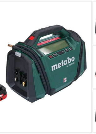 Kompresor akumulatorowy Metabo AK 18 Multi 18 V 11 bar + 1x akumulator 4,0 Ah - bez ładowarki