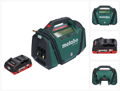 Metabo AK 18 Compresor multibatería 18 V 11 bar + 1x batería 4,0 Ah - sin cargador