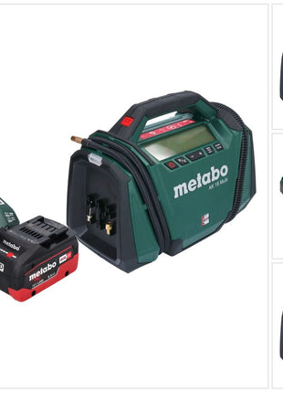 Metabo AK 18 Compresor multibatería 18 V 11 bar + 1x batería 5,5 Ah + cargador