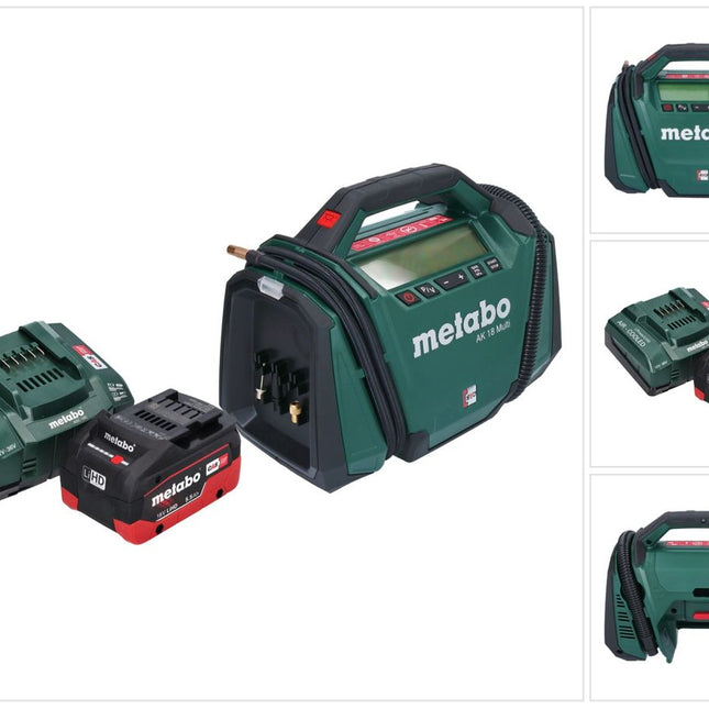Metabo AK 18 Multi compresseur sans fil 18 V 11 bar + 1x batterie 5,5 Ah + chargeur