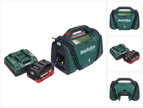 Metabo AK 18 Compresor multibatería 18 V 11 bar + 1x batería 5,5 Ah + cargador