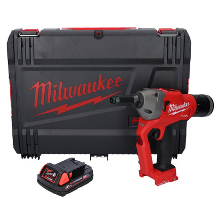 Milwaukee M18 ONEFPRT-201X remachadora ciega a batería 18 V 20 kN sin escobillas + 1x batería 2.0 Ah + caja HD - sin cargador