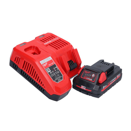 Rivettatrice cieca a batteria Milwaukee M18 ONEFPRT-301X 18 V 20 kN senza spazzole + 1x batteria ricaricabile 3,0 Ah + caricatore + scatola HD
