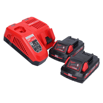 Rivettatrice cieca a batteria Milwaukee M18 ONEFPRT-302X 18 V 20 kN brushless + 2x batteria ricaricabile 3,0 Ah + caricabatterie + scatola HD