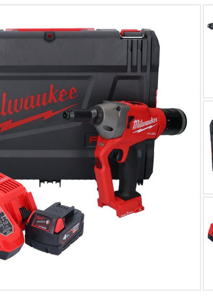 Milwaukee M18 ONEFPRT-401X nitownica akumulatorowa 18 V 20 kN bezszczotkowa + 1x akumulator 4,0 Ah + ładowarka + skrzynka HD