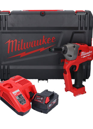 Milwaukee M18 ONEFPRT-401X nitownica akumulatorowa 18 V 20 kN bezszczotkowa + 1x akumulator 4,0 Ah + ładowarka + skrzynka HD